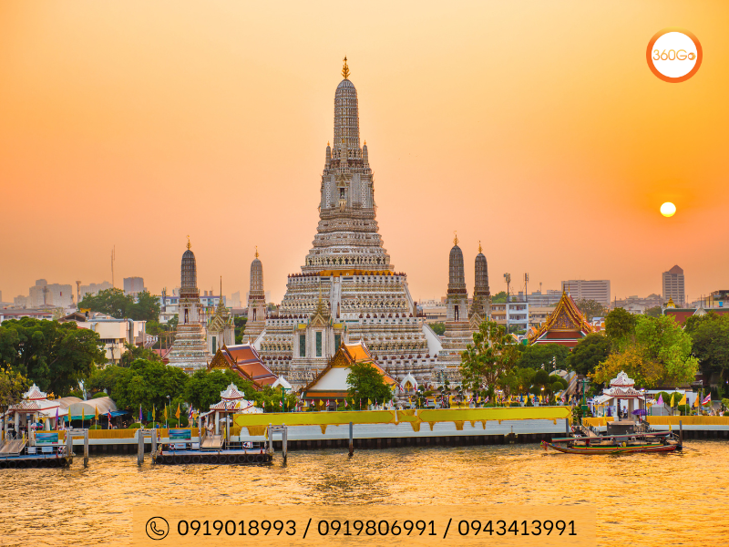 Wat Arun – Ngôi đền Bình minh lộng lẫy - Du lịch 360Go 